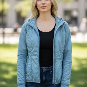 Women's Blue Quilted Jacket